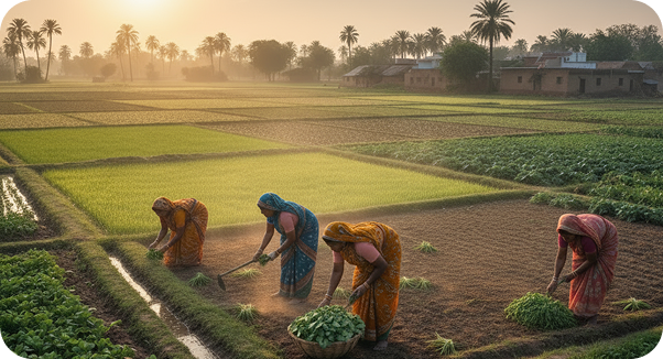 Step-by-step illustration: scoring indicators, aggregating theme scores, and producing a final A+ rating.